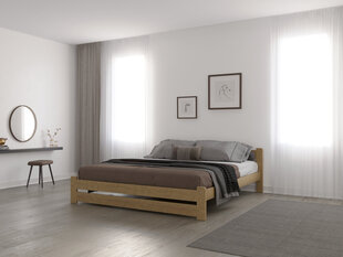 Кровать Karolina 160x200, натуральные цвета цена и информация | Кровати | pigu.lt