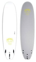 Banglentė Softdog Skooldog Soft Top Surfboard Color: Grey/Yellow Length: 8'0 kaina ir informacija | Irklentės, vandens slidės ir atrakcionai | pigu.lt