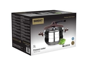 Banquet greitpuodis PREMIUM Dark Brown, 5 l kaina ir informacija | Puodai, greitpuodžiai | pigu.lt