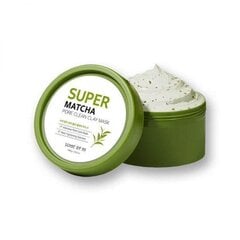 Очищающая глиняная маска с зеленым чаем матча Some By Mi Super Matcha Pore Clean Clay Mask 100g цена и информация | Маски для лица, патчи для глаз | pigu.lt