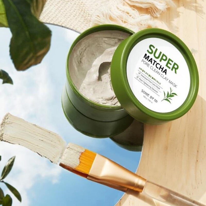 Poras valanti molio kaukė SOME BY MI Super Matcha Pore Clean Clay Mask 100g цена и информация | Veido kaukės, paakių kaukės | pigu.lt