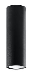 Sollux lubinis šviestuvas Lagos, juodas, 20 cm kaina ir informacija | Lubiniai šviestuvai | pigu.lt