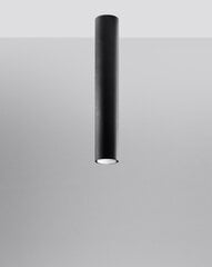 Sollux lubinis šviestuvas Lagos, juodas, 40 cm kaina ir informacija | Lubiniai šviestuvai | pigu.lt