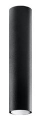 Sollux lubinis šviestuvas Lagos, juodas, 40 cm kaina ir informacija | Lubiniai šviestuvai | pigu.lt