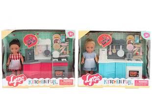 Komplektas - Lėlė Su Virtuve kaina ir informacija | Žaislai mergaitėms | pigu.lt