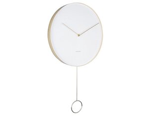 Настенные часы - маятник, белые цена и информация | Часы | pigu.lt