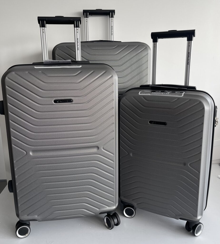 Mažas kelioninis lagaminas Airtex, 625/S, pilkos spalvos kaina ir informacija | Lagaminai, kelioniniai krepšiai | pigu.lt