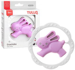Гремяк Заяц Розовый Серый /166/ цена и информация | Игрушки для малышей | pigu.lt