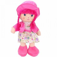 Кукла из мягкой ткани в шапочке. Длина куклы 45см. цена и информация | Игрушки для девочек | pigu.lt
