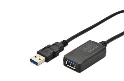 Digitus USB 3.0 Kabelis (prailginimo) 5m цена и информация | Kabeliai ir laidai | pigu.lt
