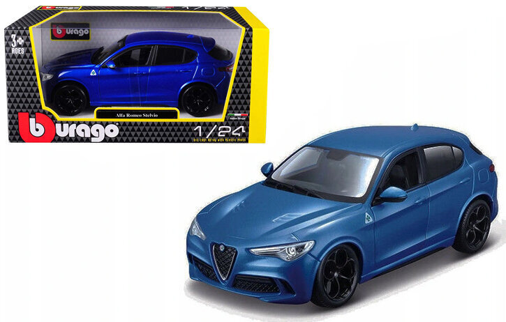 Kolekcinis modeliukas Auto Bburago Alfa Romeo Stelvio 1:24 цена и информация | Kolekciniai modeliukai | pigu.lt