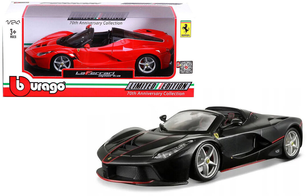Kolekcinis modeliukas Auto Bburago Ferrari Aperta 1:24 kaina ir informacija | Kolekciniai modeliukai | pigu.lt