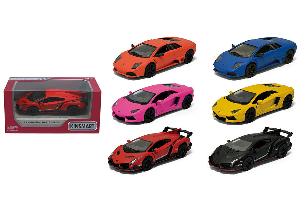 Kolekcinis modeliukas Lamborghini Matte 6 цена и информация | Kolekciniai modeliukai | pigu.lt