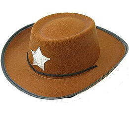 Коричневая ковбойская шляпа со звездой S цена и информация | Карнавальные костюмы | pigu.lt