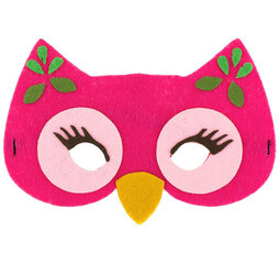Rožinė Pelėdos Kaukė kaina ir informacija | Karnavaliniai kostiumai | pigu.lt