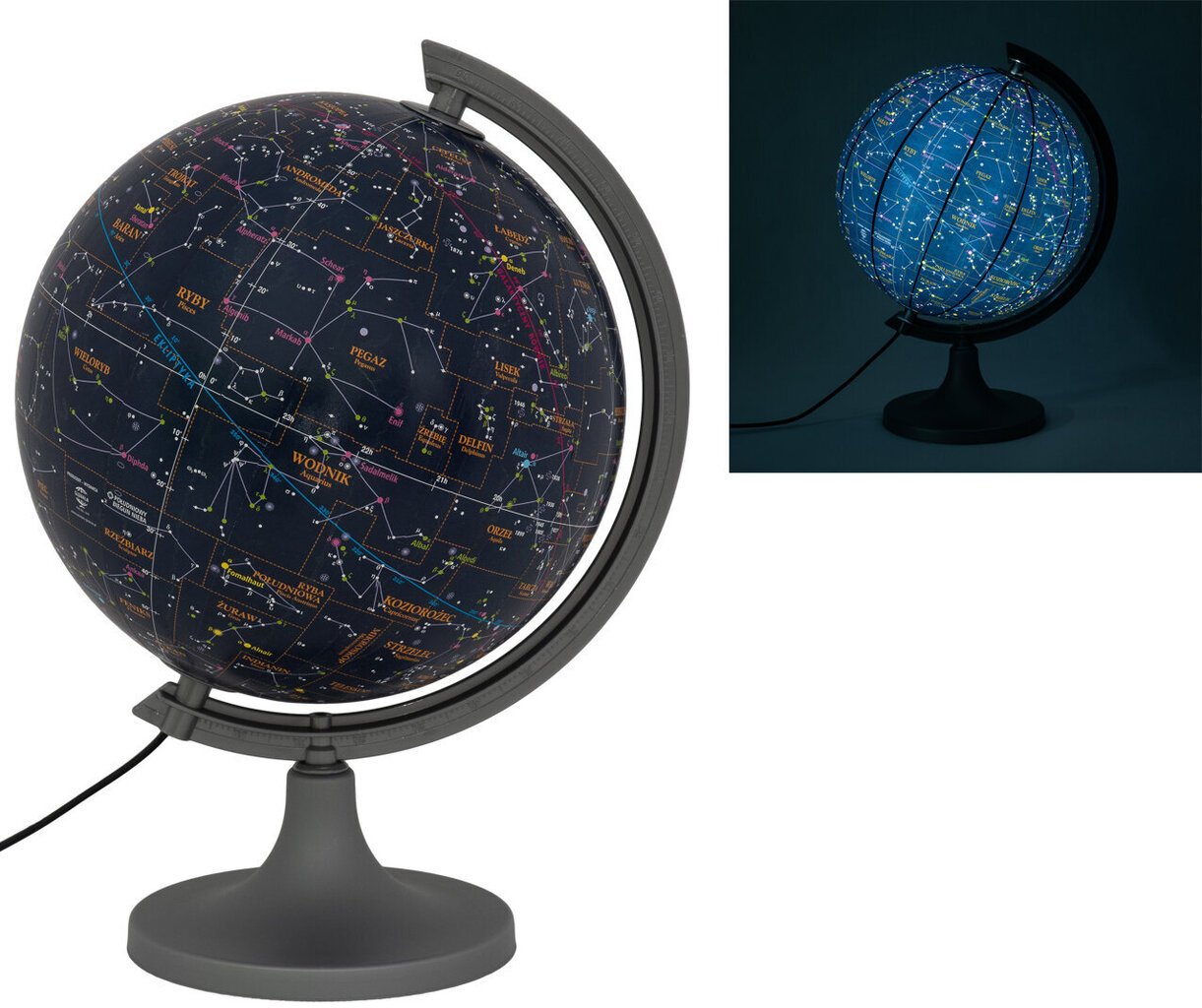 Apšviestas gaublys dangaus žemėlapis kaina ir informacija | Gaubliai | pigu.lt