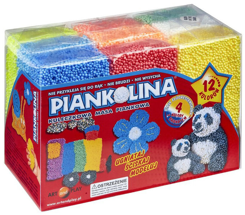 Vaikiškas Plastilinas-Putas 12 Spalvų kaina ir informacija | Piešimo, tapybos, lipdymo reikmenys | pigu.lt