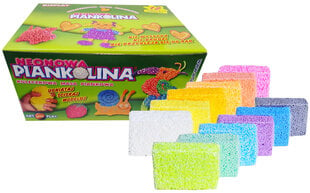 Vaikiškas Plastilinas-Putas 12 Spalvų Neonas kaina ir informacija | Piešimo, tapybos, lipdymo reikmenys | pigu.lt