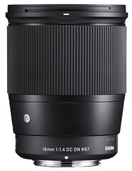 Sigma 16mm f/1.4 DC DN Contemporary объектив для Fujifilm цена и информация | Объективы | pigu.lt