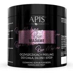 Valomasis kūno, rankų ir kojų šveitiklis Apis Rose Madame Cleansing Scrub, 700g kaina ir informacija | Kūno šveitikliai | pigu.lt