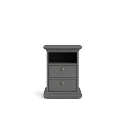 Шкаф Aatrium Paris 2S, серый цвет цена и информация | Прикроватные тумбочки | pigu.lt