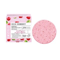 Увлажняющий и очищающий скраб-блок для лица Bielenda Eco Sorbet Малина, 60г цена и информация | Средства для очищения лица | pigu.lt