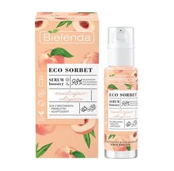 Увлажняющая и питательная сыворотка Bielenda Eco Sorbet peach, 30мл цена и информация | Сыворотки для лица, масла | pigu.lt