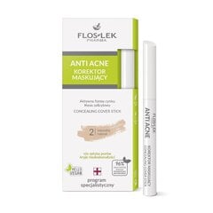 Maskuoklis Floslek Anti Acne Concealing cover stick natural 2 kaina ir informacija | Makiažo pagrindai, pudros | pigu.lt