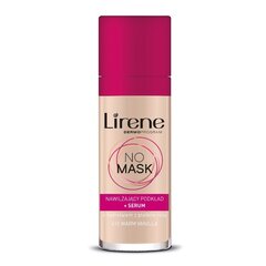 Drėkinamasis pagrindas su rožių žiedlapių serumu Lirene No Mask 410 Warm Vanilla, 30ml kaina ir informacija | Makiažo pagrindai, pudros | pigu.lt