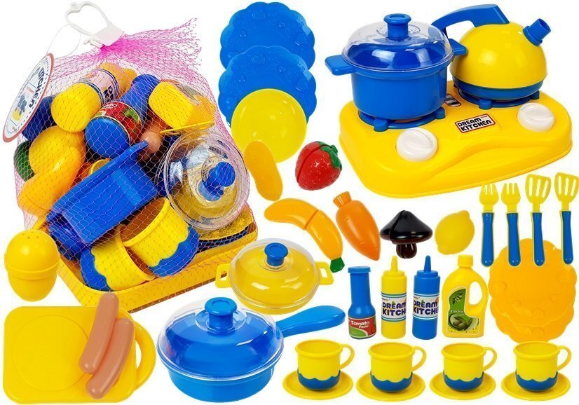 Vaikiškas plastikinių indų rinkinys kaina ir informacija | Žaislai mergaitėms | pigu.lt