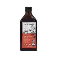 Linų sėmenų aliejus 250ml kaina ir informacija | Aliejus, actas | pigu.lt