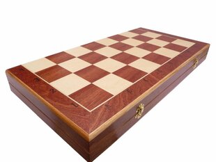 Šachmatų lentos pilis su medinėmis sagomis kaina ir informacija | Stalo žaidimai, galvosūkiai | pigu.lt