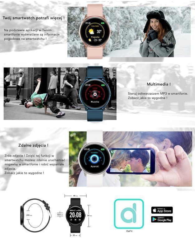 Rubicon RNCE40 Pink kaina ir informacija | Išmanieji laikrodžiai (smartwatch) | pigu.lt