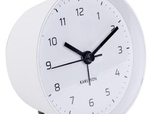 Žadintuvas - Kūgis, balta sp., 10 cm kaina ir informacija | Laikrodžiai | pigu.lt