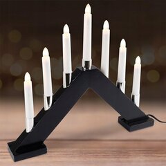 Adventinė žvakidė, 7LED kaina ir informacija | Kalėdinės dekoracijos | pigu.lt