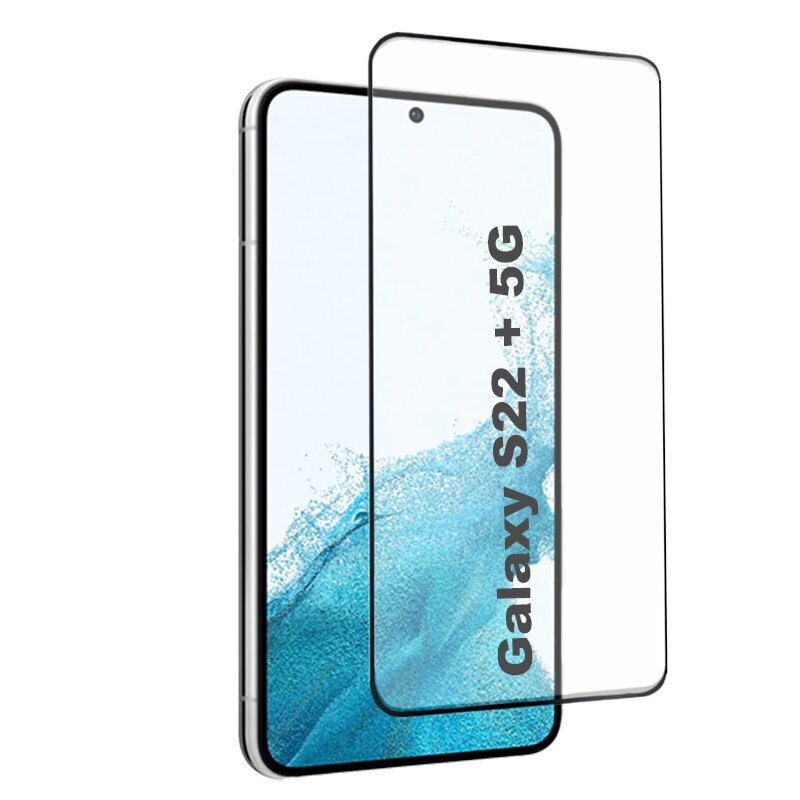 Grūdinto stiklo ekrano apsauga skirtas Samsung Galaxy S22 Plus (Fingerprint Sensitive) 5D SuperThin kaina ir informacija | Apsauginės plėvelės telefonams | pigu.lt