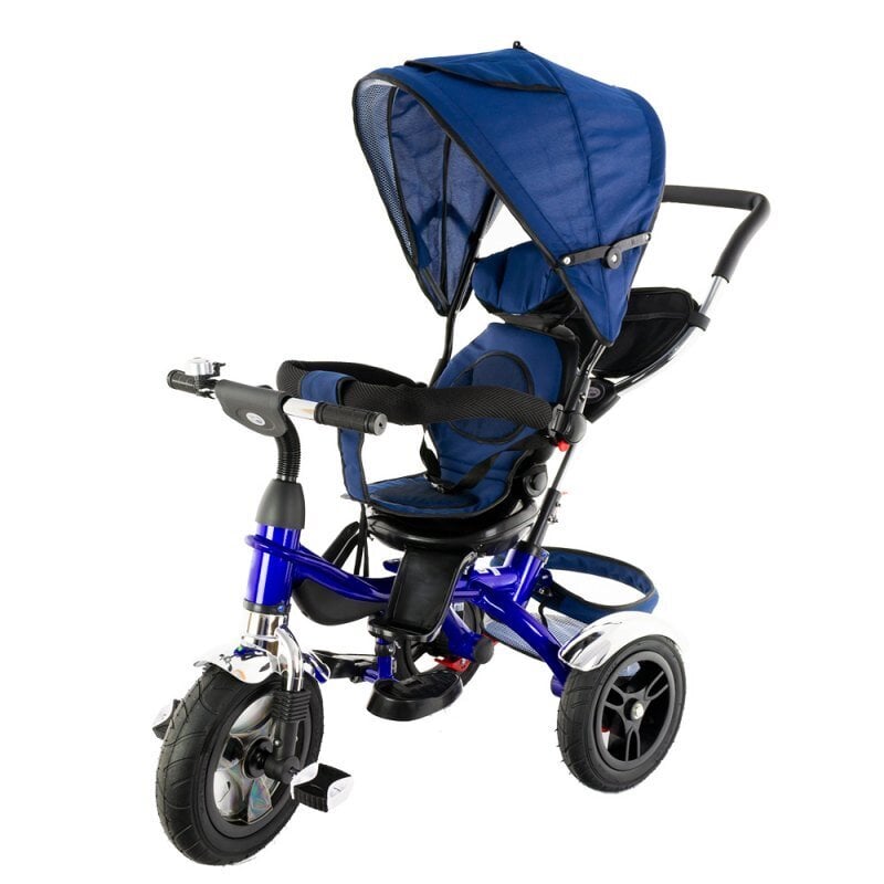 Triratukas - vežimėlis, mėlynas kaina ir informacija | Triratukai | pigu.lt