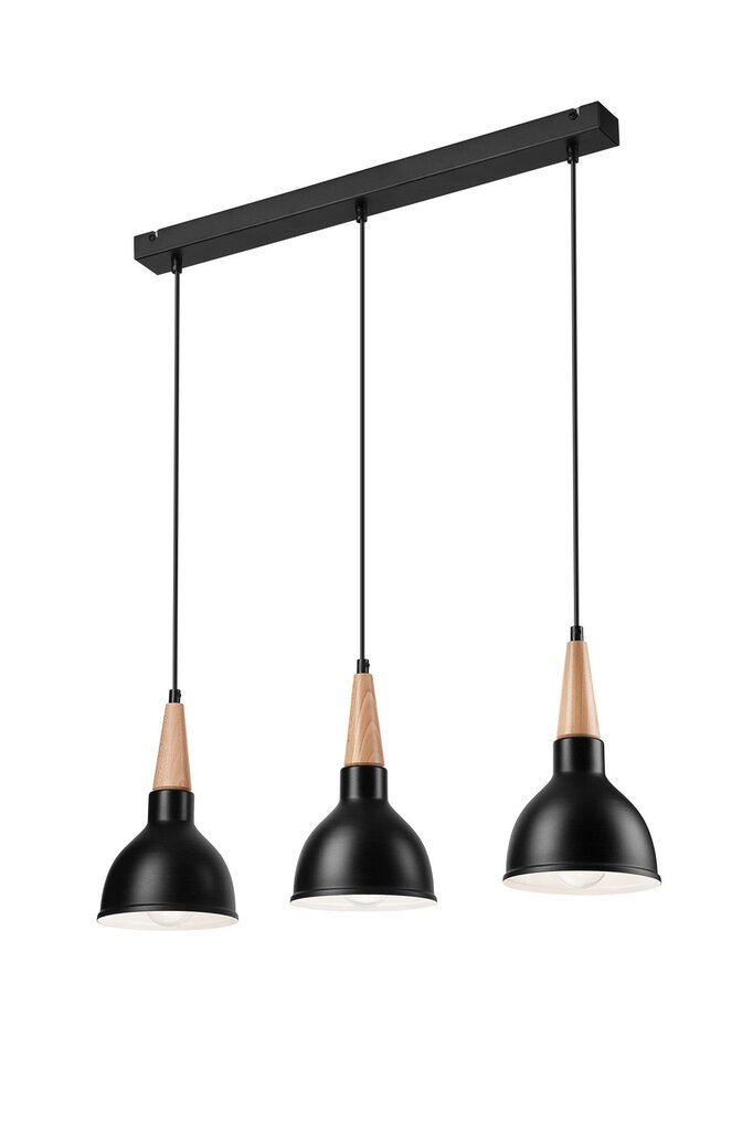 Naujos lofto kolekcijos pakabinamas šviestuvas Francesca, juodas цена и информация | Pakabinami šviestuvai | pigu.lt