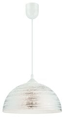Modernus pakabinamas šviestuvas su stiklo gaubtu, sidabrinė spalva цена и информация | Люстры | pigu.lt