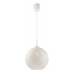 Modernus pakabinamas šviestuvas su apvaliu stiklo gaubtu, baltos spalvos kaina ir informacija | Pakabinami šviestuvai | pigu.lt