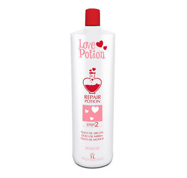 Keratinas plaukams Love Potion Repair Óleo De Argan 1000ml kaina ir informacija | Priemonės plaukų stiprinimui | pigu.lt