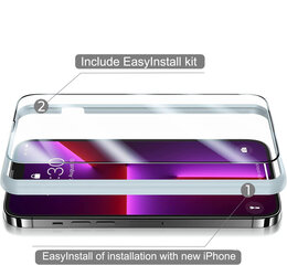 Защитное стекло Apple iPhone 13/13Pro EasyInstaLL 5D glass full cover цена и информация | Защитные пленки для телефонов | pigu.lt