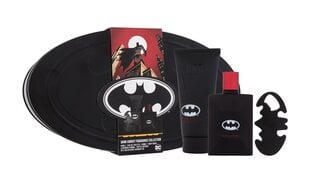 Набор для детей Dc Comics Batman Dark Knight: EDT для мальчиков 50 мл + гель для душа 100 мл + открывалка цена и информация | Духи для детей | pigu.lt