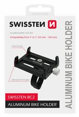 Держатель телефона для велосипеда Swissten BC2 4-7" цена и информация | Держатели для телефонов | pigu.lt