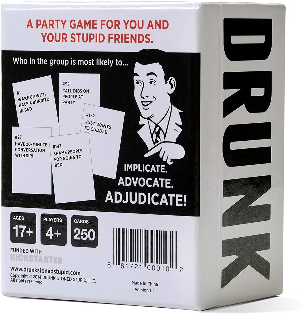 Stalo žaidimas Drunk Stoned or Stupid: A Party Game, EN цена и информация | Stalo žaidimai, galvosūkiai | pigu.lt