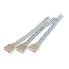 4PIN соединение, 10 см синий и белый кабель 4 шт. цена и информация | Кабели и провода | pigu.lt