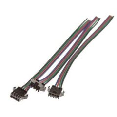 4-контактное соединение с 4 шт. кабелями «папа»  цена и информация | Кабели и провода | pigu.lt