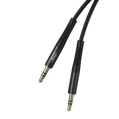 XO cable audio NB-R175A jack 3,5mm - jack 3,5mm 1,0 m black цена и информация | Кабели для телефонов | pigu.lt