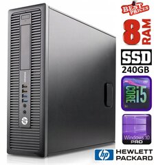 HP 600 G1 SFF i5-4570 8GB 240SSD WIN10PRO/W7P [refurbished] цена и информация | Стационарные компьютеры | pigu.lt