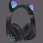 Wireless Headphones With Cat Ears цена и информация | Ausinės | pigu.lt